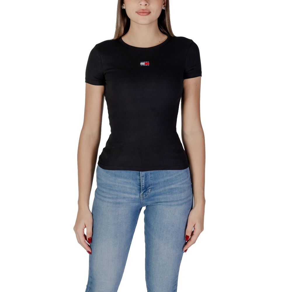 

Черные хлопковые топ и футболка Rigenerato Tommy Jeans