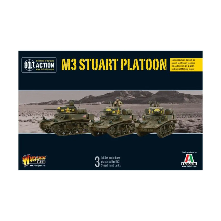 

Взвод М3 Стюарт, Bolt Action - British Army (28mm)