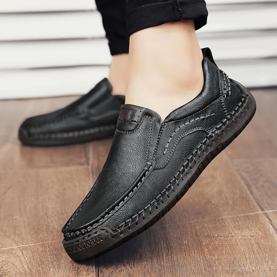 Лоферы кожаные, Black FmShi — фото 3