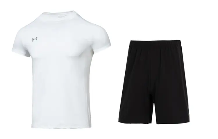 

Мужская повседневная спортивная одежда Under Armour, цвет (white + black) set