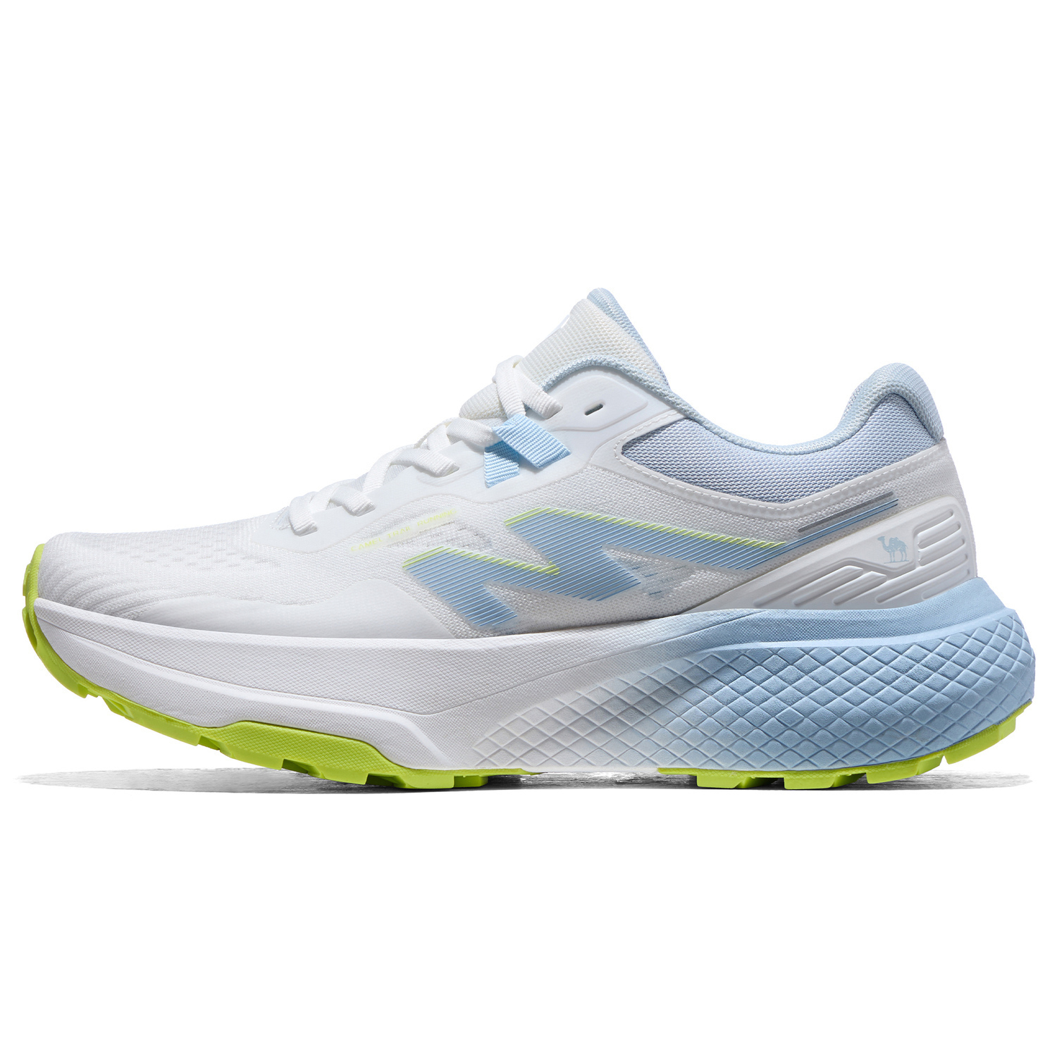 

CAMEL Антискользящие и износостойкие трекинговые туфли на подошве для увеличения роста мужские - белый/ледниково-голубой, цвет Camel White/Glacier Blue