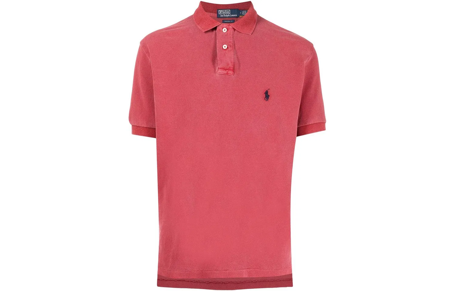 Винтажное поло из хлопка Polo Ralph Lauren, Red