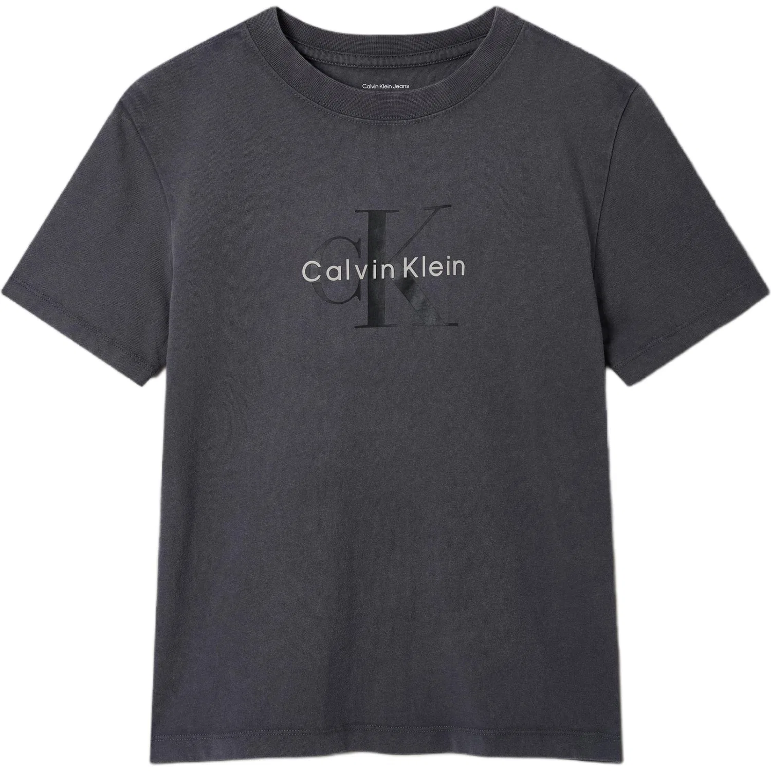 Футболка с круглым вырезом Calvin Klein Charcoal Gray