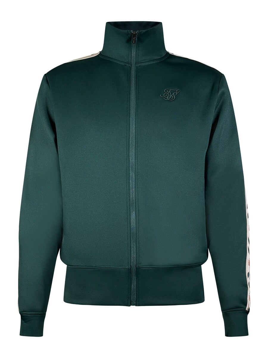 

Толстовка с капюшоном на молнии SikSilk, темно-зеленый