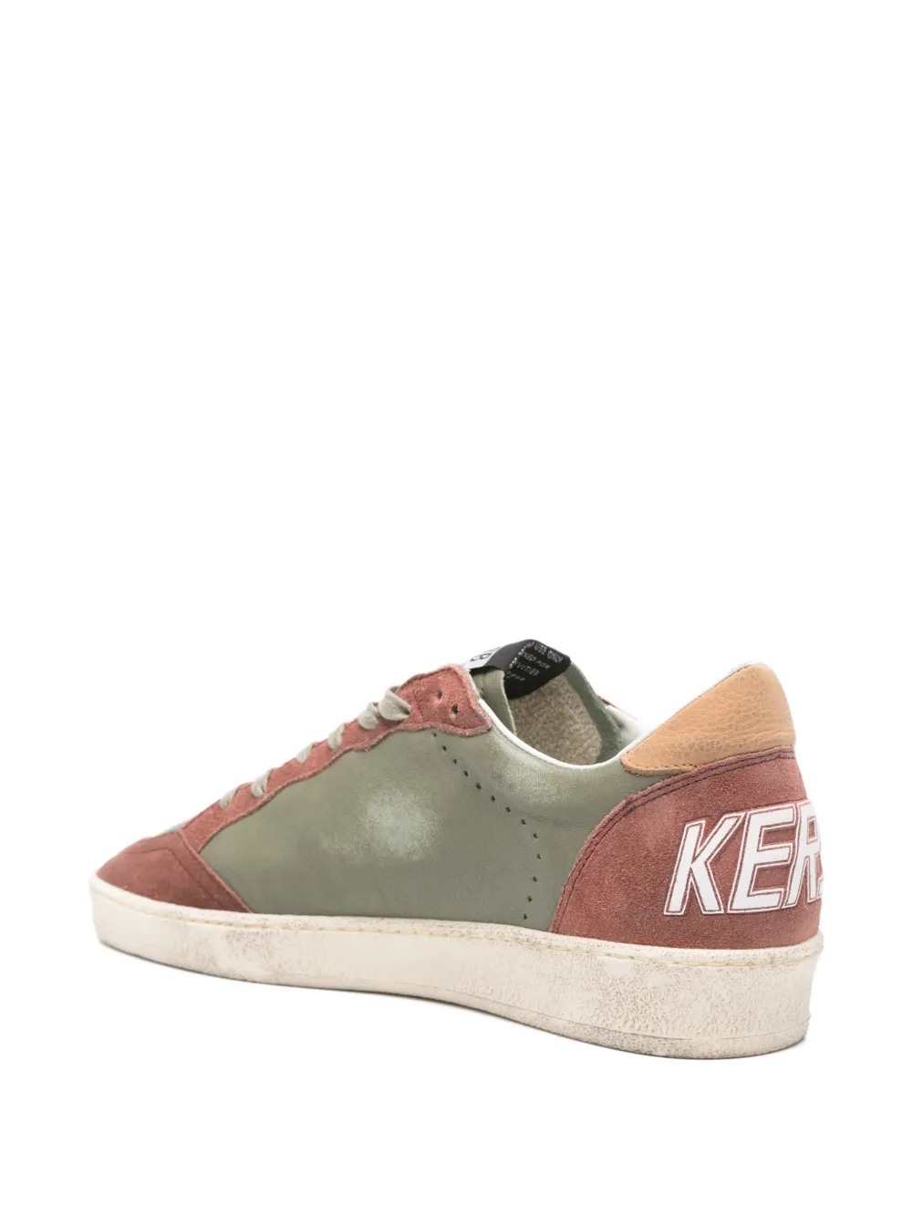 Кожаные кроссовки Ball Star Golden Goose, зеленый — фото 3