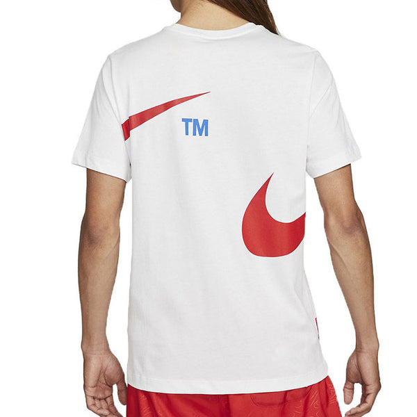 Футболка sportswear large logo printing round neck short sleeve white Nike, белый — фото 4