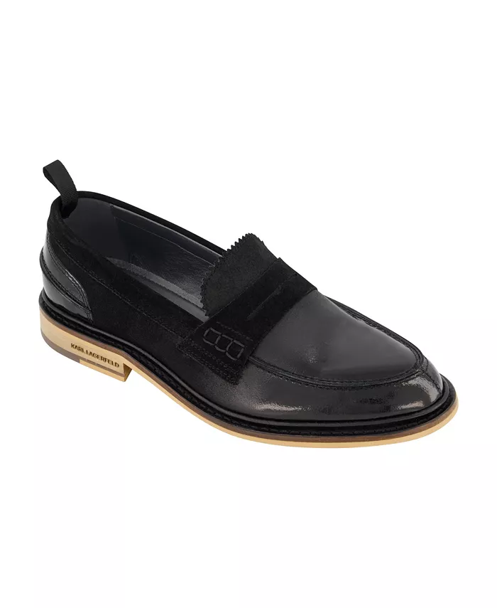 

Мужские лоферы Penny из замши White Label KARL LAGERFELD PARIS, черный