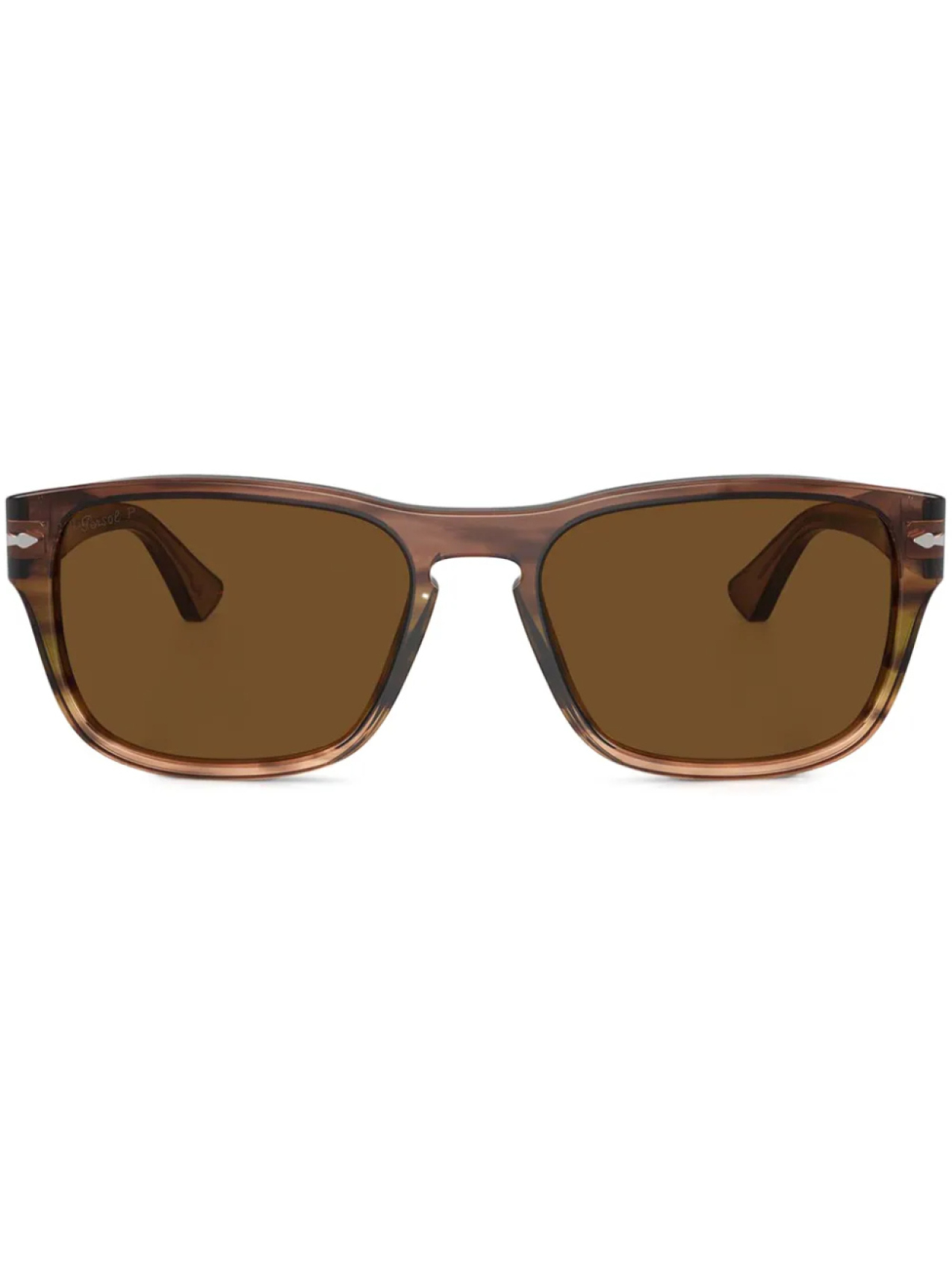 

Persol солнцезащитные очки в квадратной оправе, коричневый