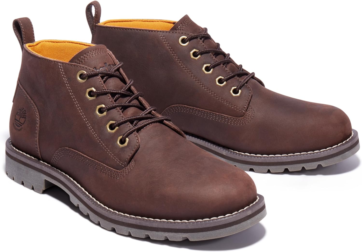 Timberland мужские водонепроницаемые чукка-ботинки Redwood Falls, Dark Brown Full-Grain — фото 2