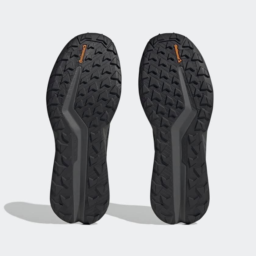 Мужские кроссовки Adidas Terrex Soulstride Flow для трейлраннинга, черный/оранжевый/серый — фото 3