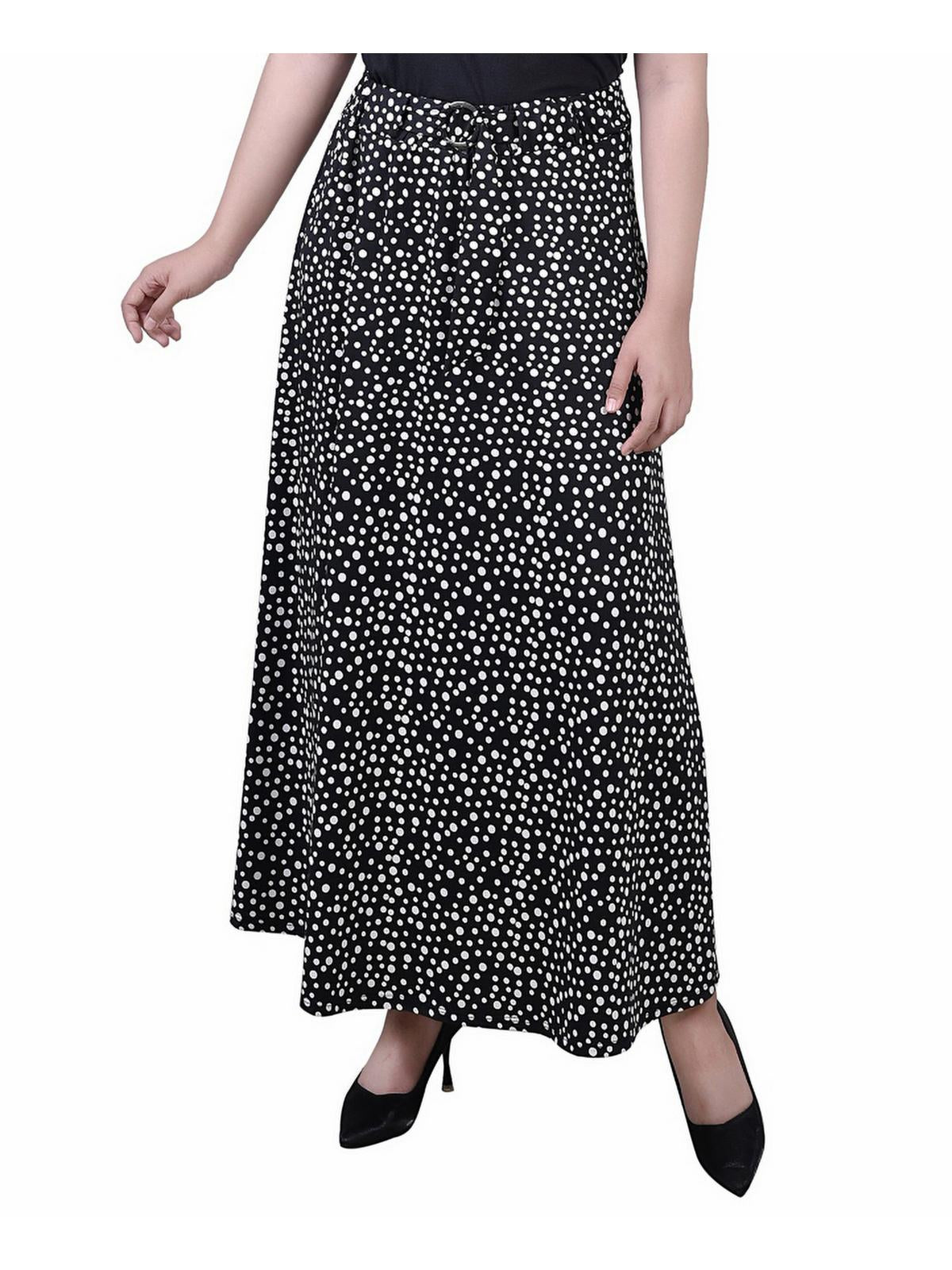 

Женская юбка макси в горошек с поясом Petites NY Collection, цвет nice icemoon