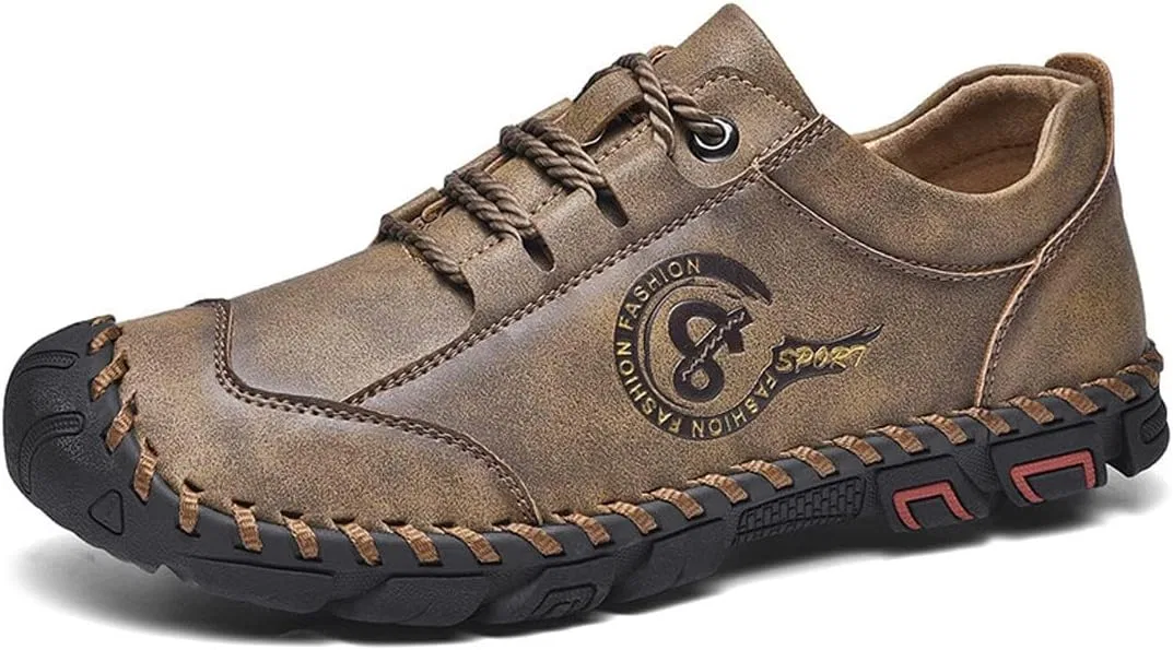 Мокасины мужские кожаные, Vintage, Khaki Asifn