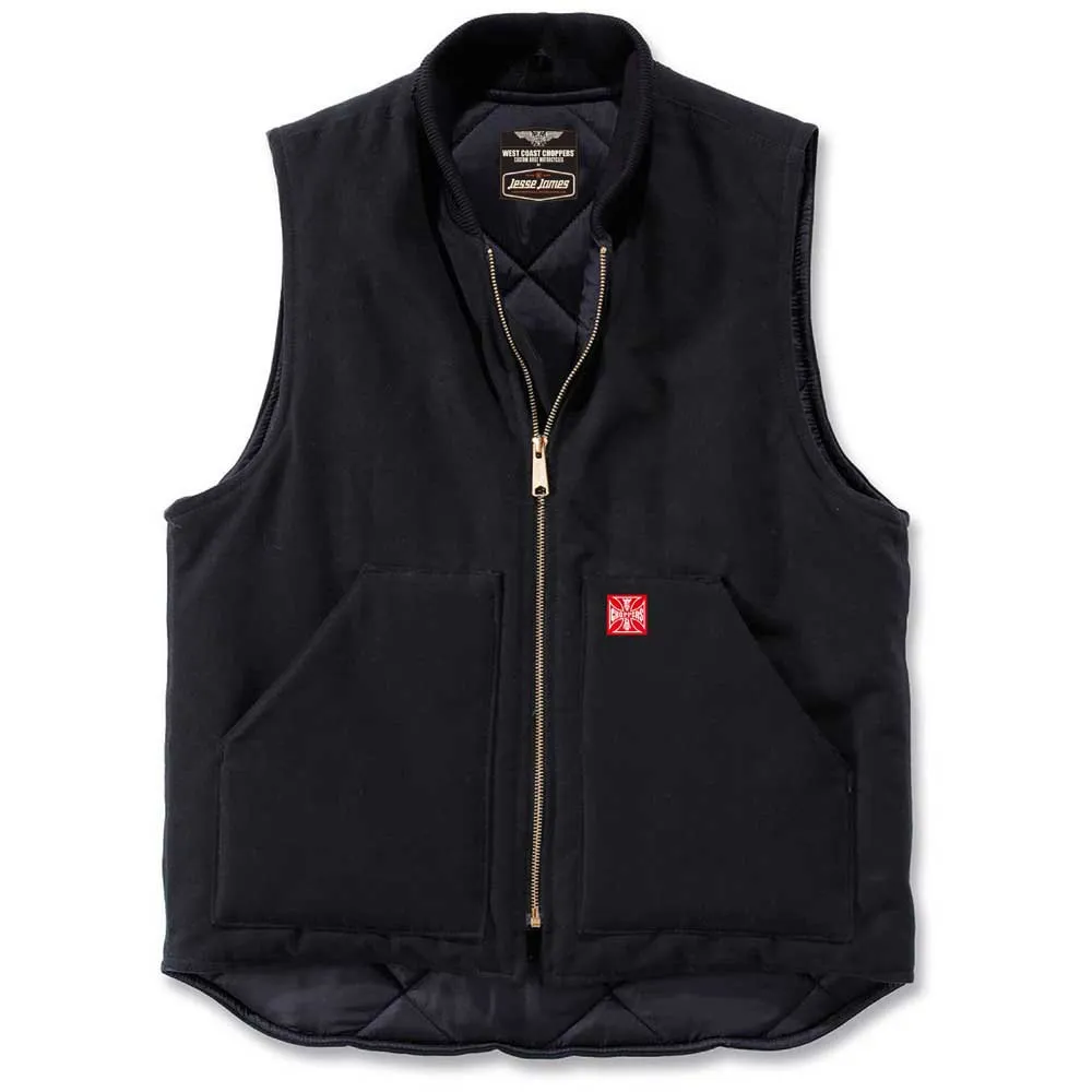 

Жилет West Coast Choppers Heavy Duty Canvas, черный