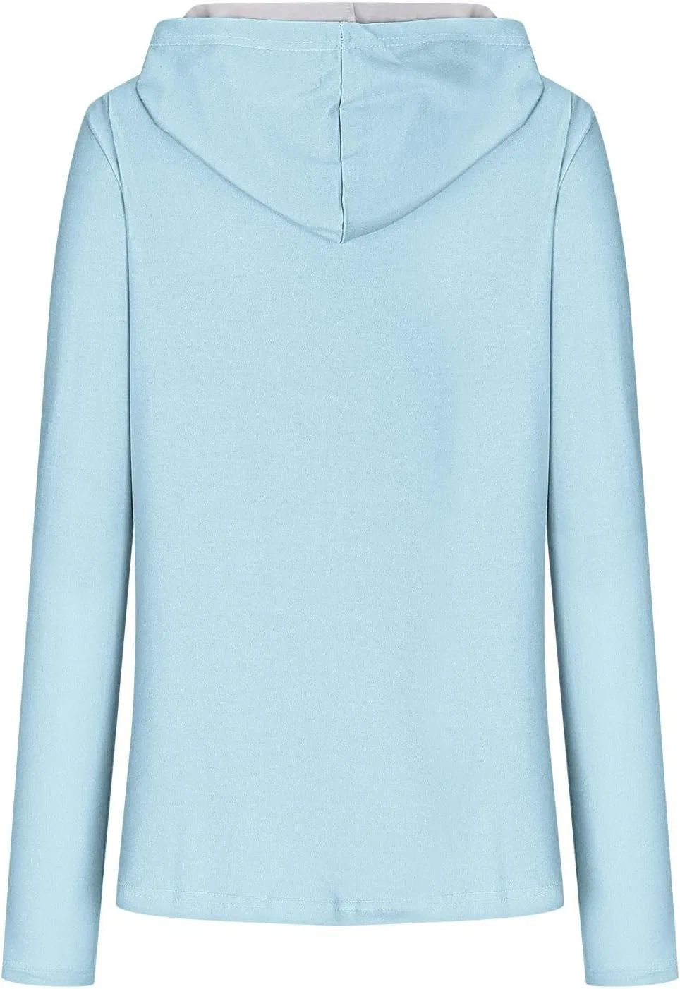 Толстовка с капюшоном и отверстиями для больших пальцев, Light Blue — фото 4