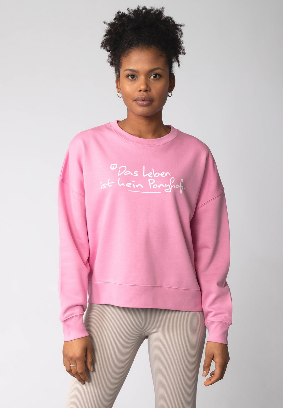 

Толстовка watapparel DAS LEBEN IST KEIN PONYHOF, Bubble Pink/Light Pink