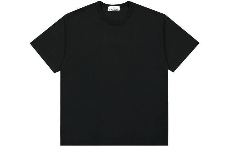 Футболка мужская Stone Island Embroidered-logo, черный
