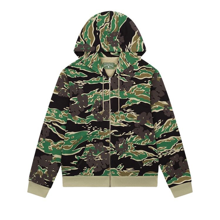 

Худи Denim Tears The Wreath Zip Hoodie Multicolor Camo, разноцветный