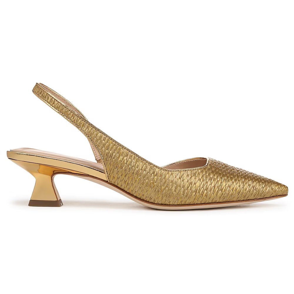 Туфли на ремешке Devin Sarto By Franco Sarto, gold fabric — фото 2