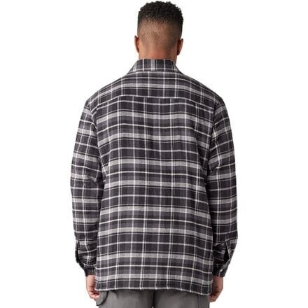 

Фланелевая рубашка на подкладке из шерпа – мужская Dickies, цвет Charcoal Black Plaid