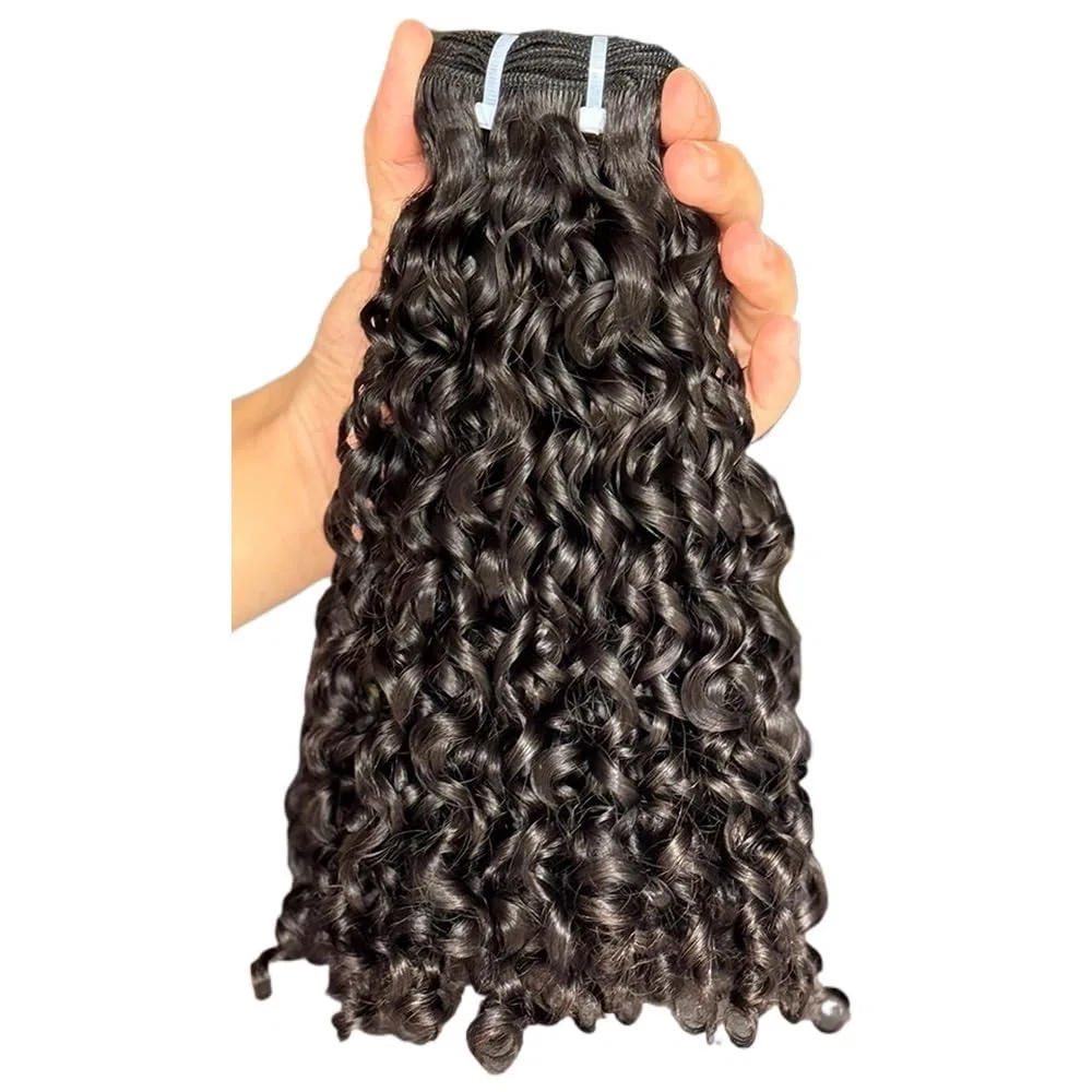 Накладные волосы «Pixie Bouncy Curly» из натуральных волос Qrstuvxzy