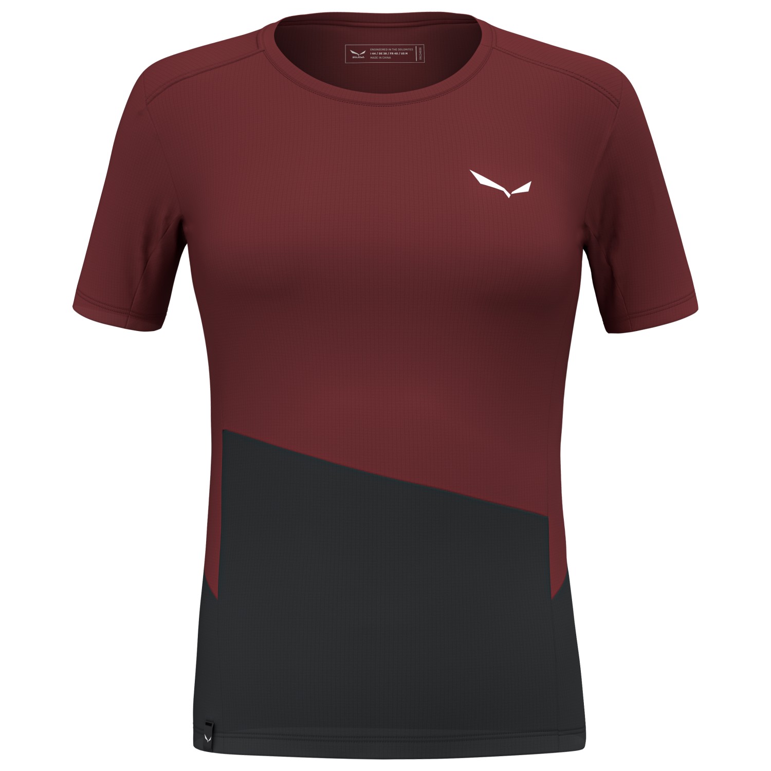 

Функциональная рубашка Salewa Women's Puez Sporty Dry T Shirt, цвет Syrah