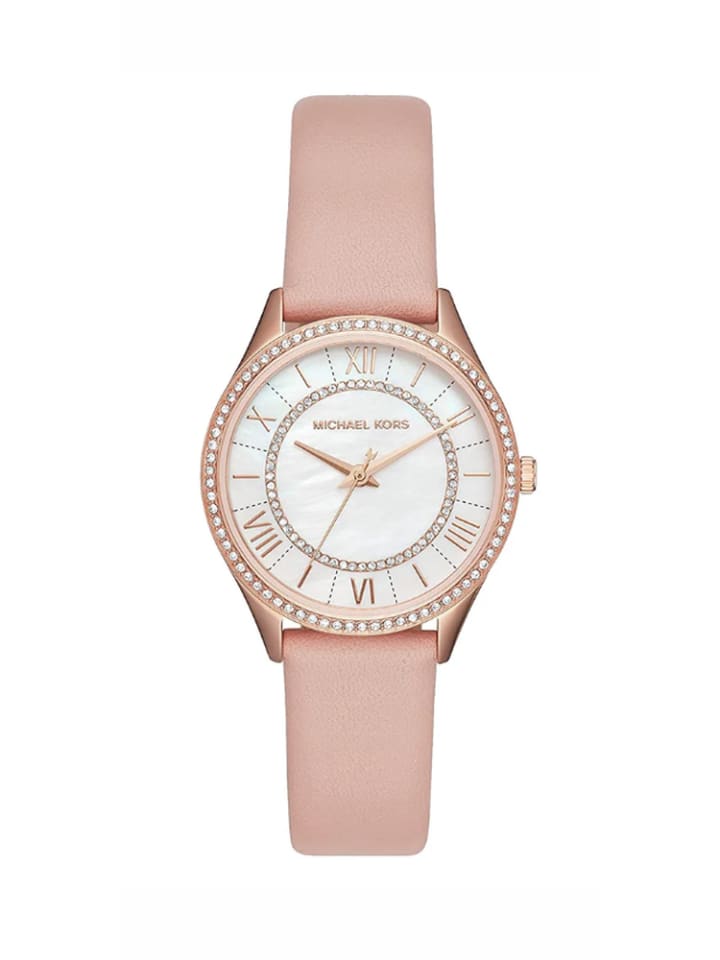 

Michael Kors Женские часы розового цвета, кожаный ремешок, модель: MK2690 Lauryn Lady