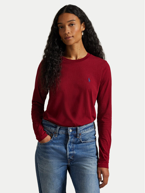 

Блузка regular fit 211898699039 Polo Ralph Lauren, красный