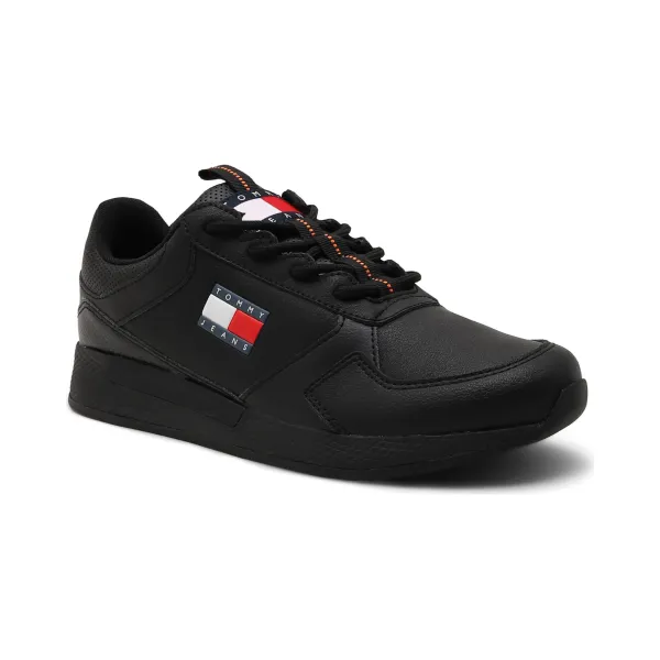 

Кожаные беговые кроссовки Flexi Tommy Hilfiger, черный