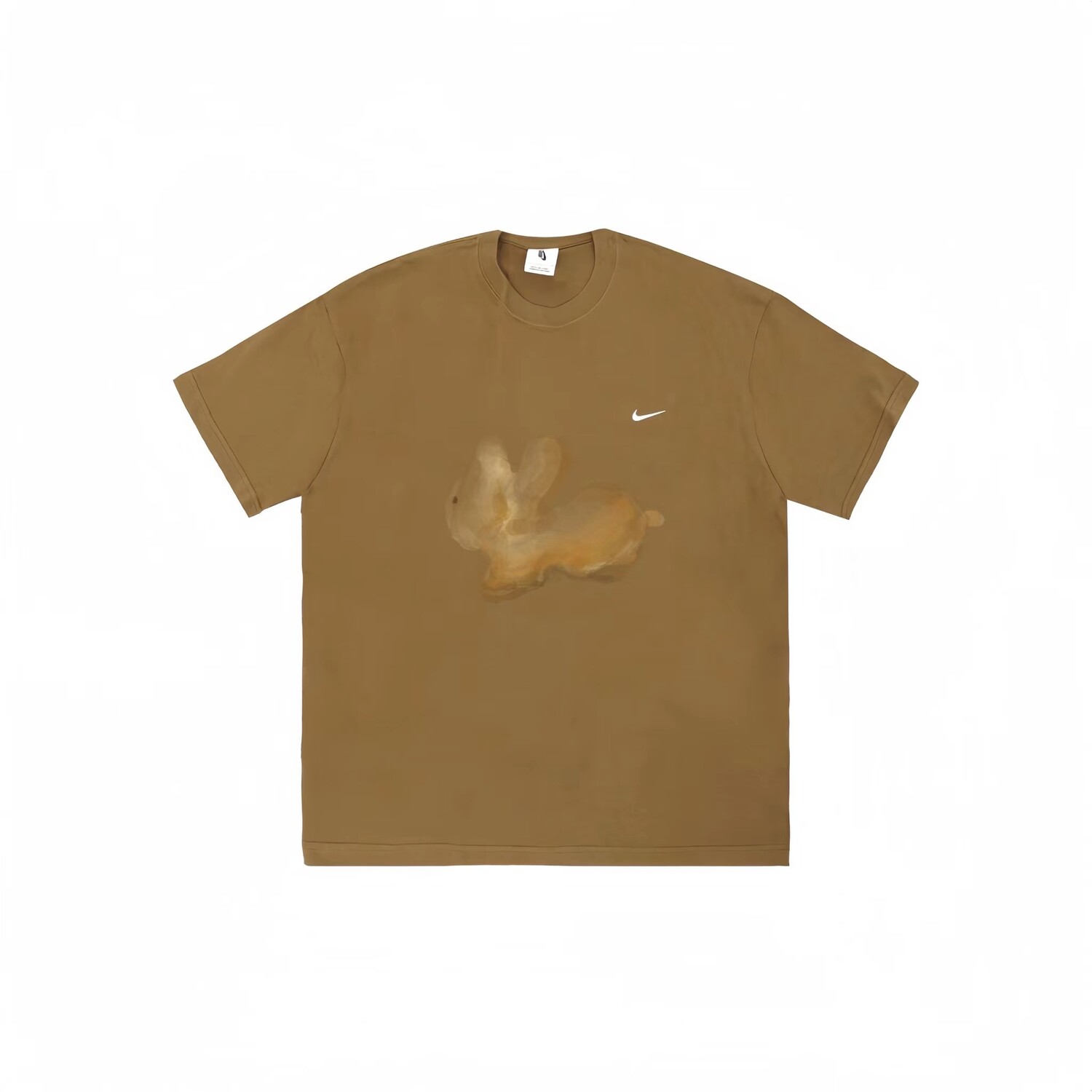 

Футболка Swoosh мужская светло-коричневая Nike, коричневый