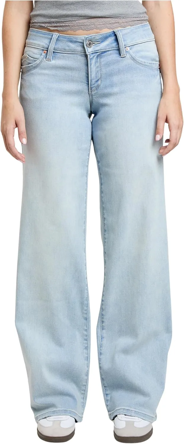 

YMI Women's YMI Jeans Wannabettabutt низкая посадка широкие брюки