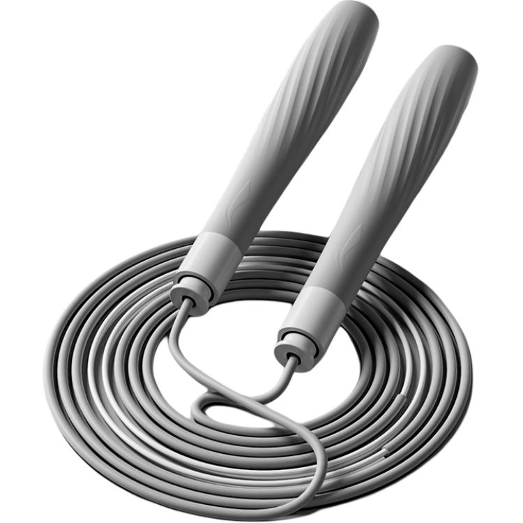 

Скакалка PVC трос ABS+силикон ручка для улицы унисекс 2,8 м для тренировок LINING, серый