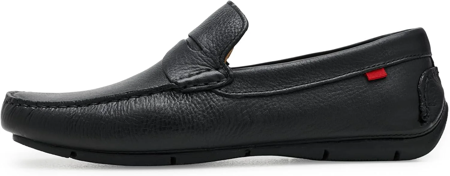 

Мужские лоферы, повседневные слипоны из кожи, классические пенни-лоферы Marc Joseph New York, черный