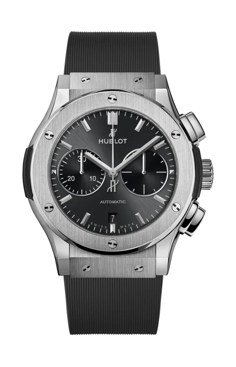 

Часы classic fusion chronograph titanium racing grey 45 мм Hublot