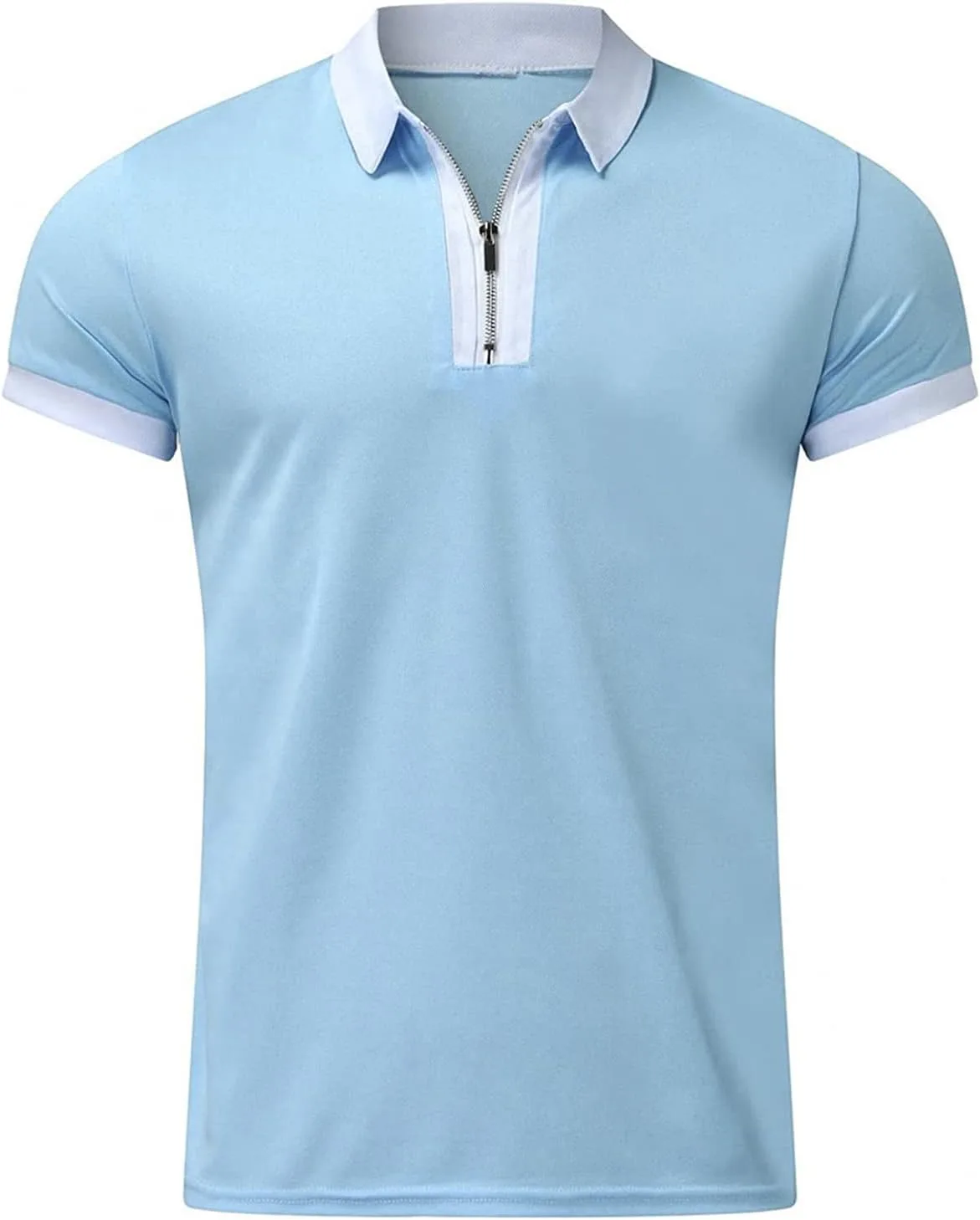 

Мужская поло с цветными блоками и принтом, casual, slim fit, короткий рукав Maiyifu-GJ