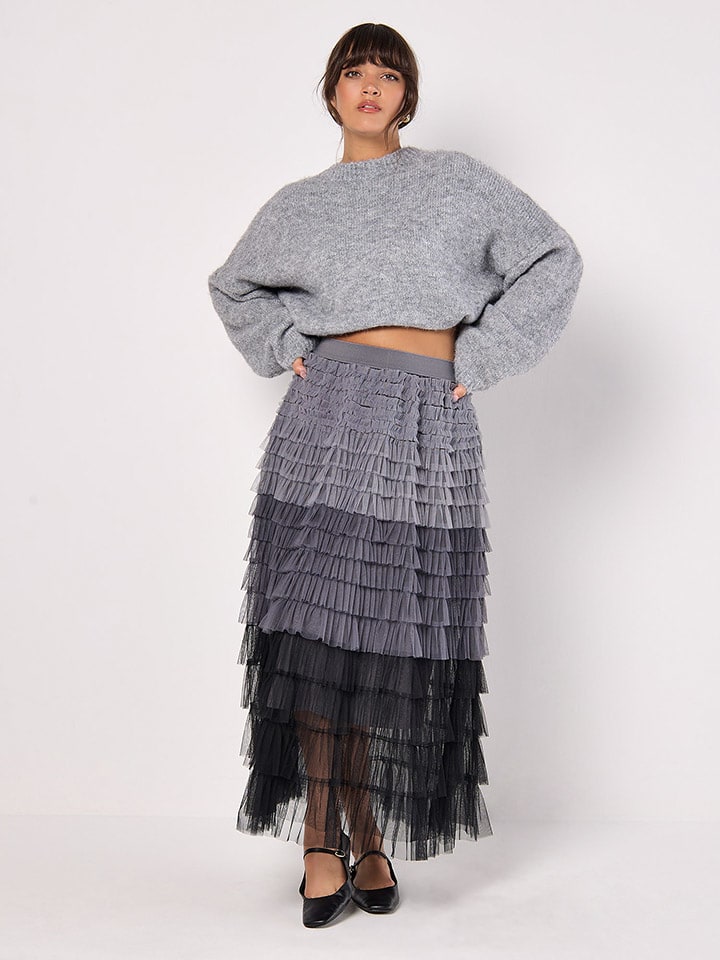 

Apricot Юбка из тюля серо-черного цвета