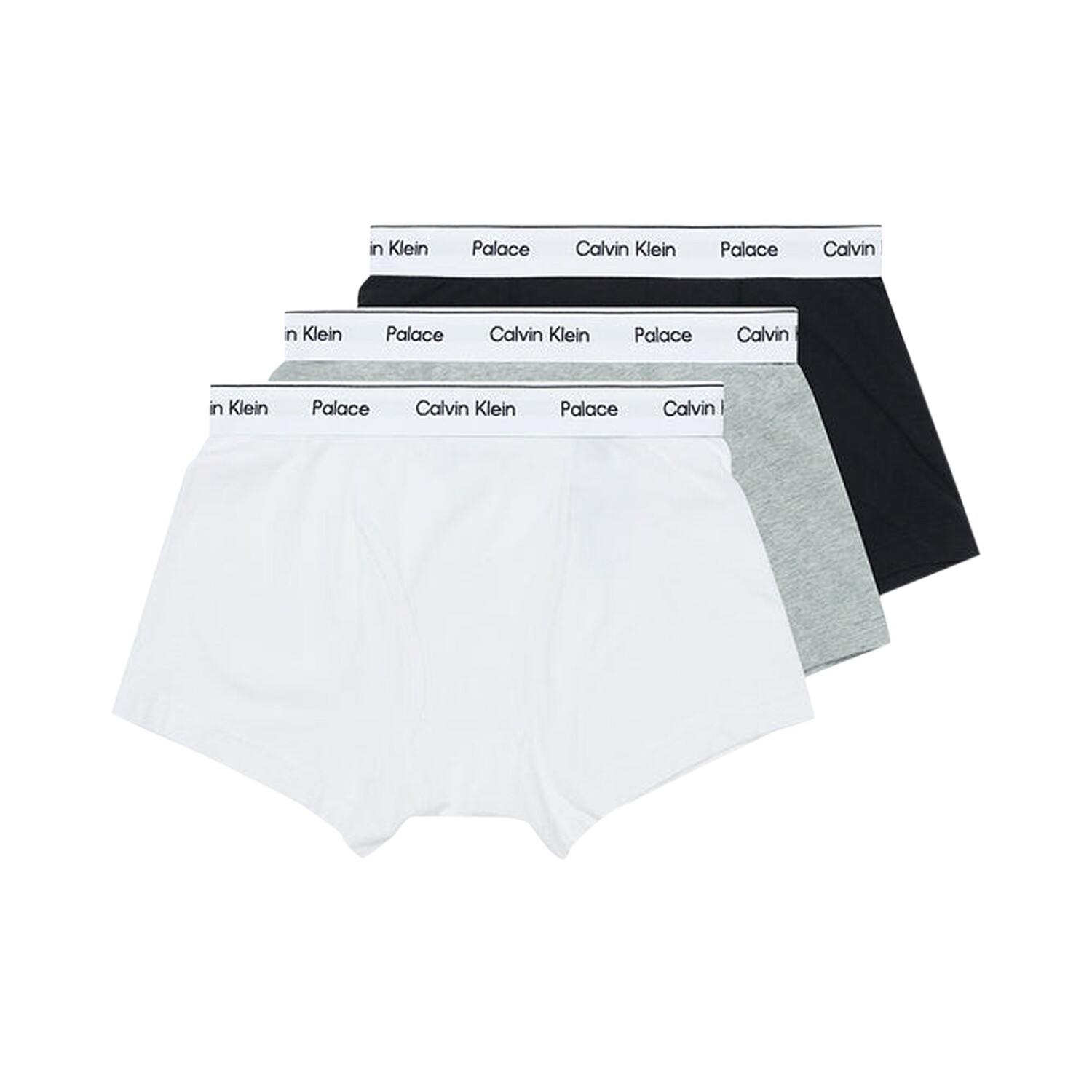 

Трусы Palace x Calvin Klein, 3 шт., Классический белый/Светло-серый вереск/Черный