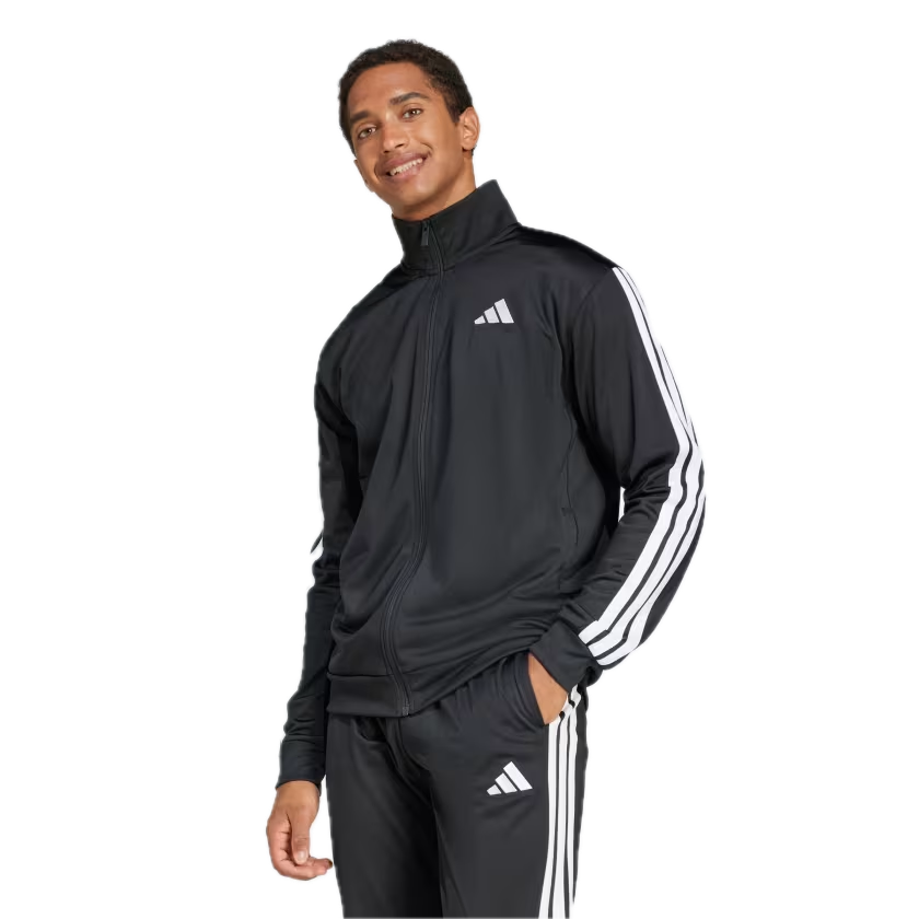 Спортивная куртка Adidas 3-Stripes Tricot Regular Track Jacket 'Black' — фото 2