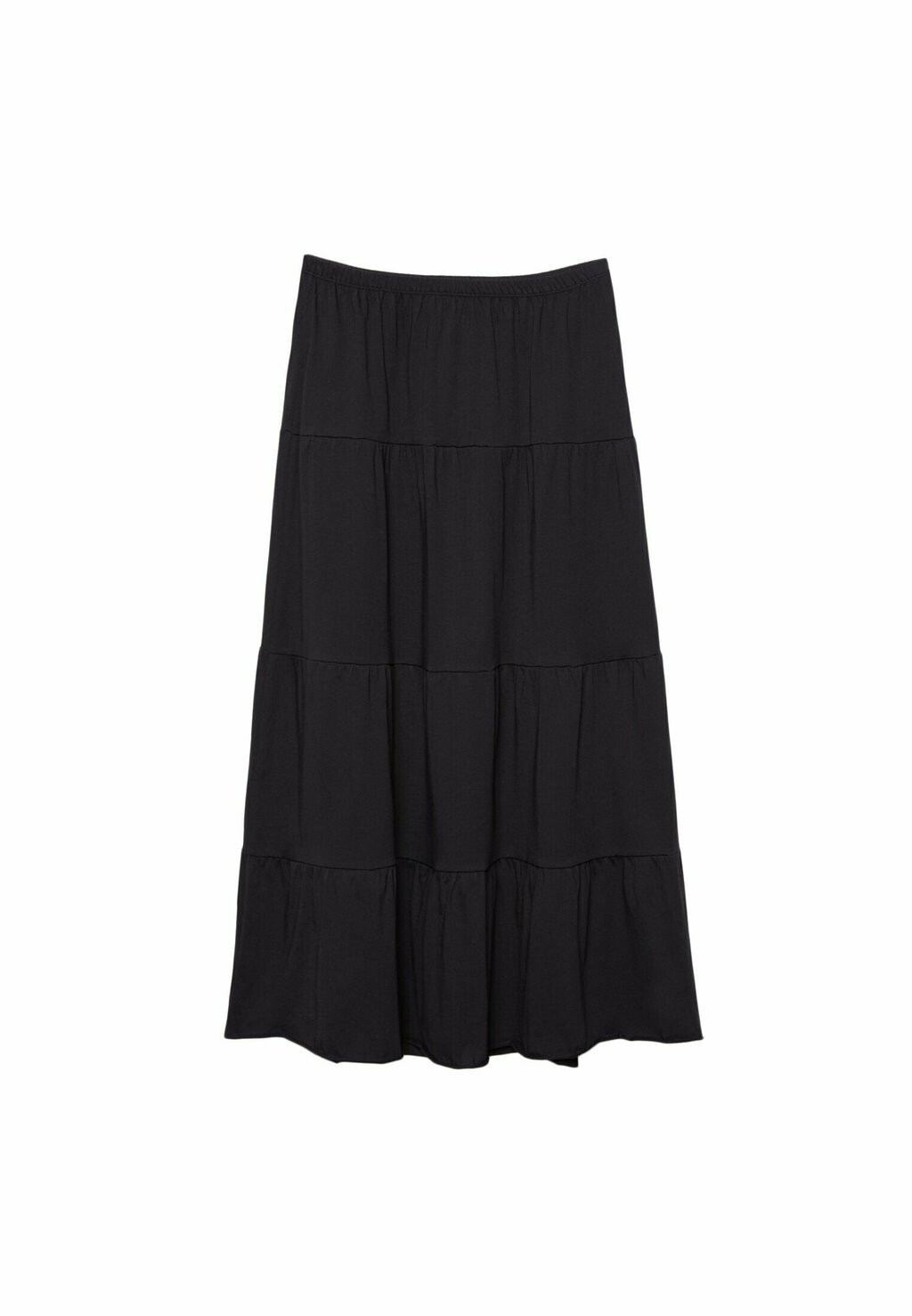 

Длинная юбка Flowing Boho Stradivarius, черная