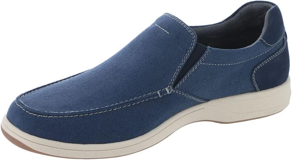 Мужские мокасины Florsheim, Lakeside из холщовой ткани, темно-синий — фото 4