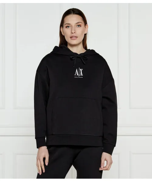 

Толстовка Relaxed fit Armani Exchange, черный