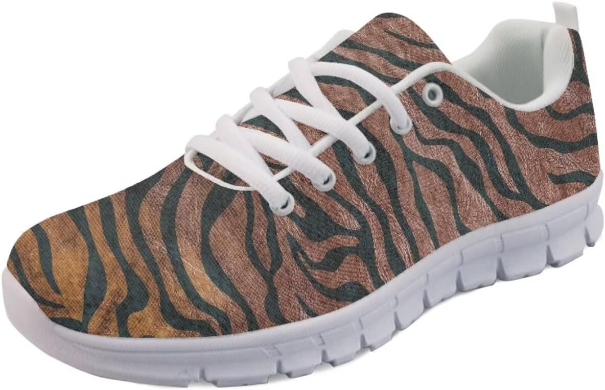 

Женские слипоны кроссовки для ходьбы, тенниса и бега, весенне-летние кроссовки с цветочным принтом, легкие для спортзала, путешествий и работы Getelinseng, коричневый