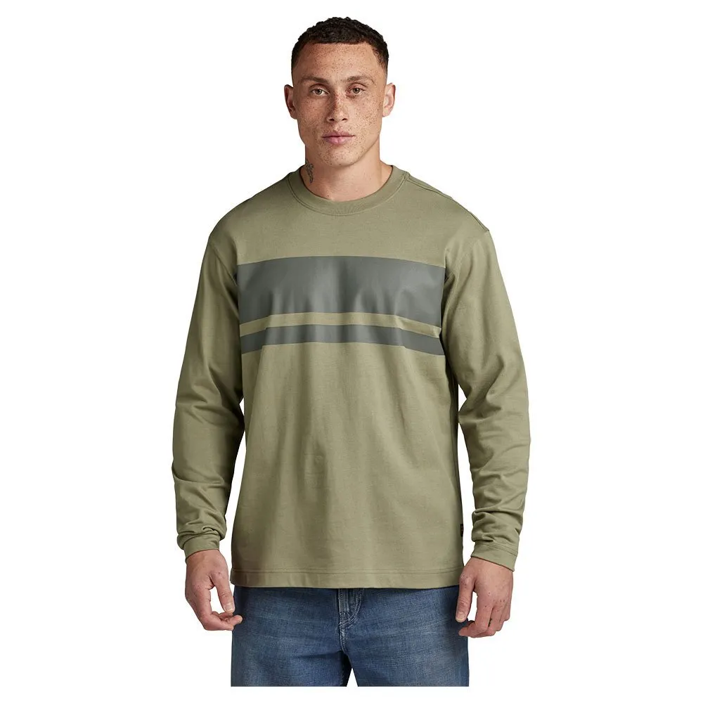 

Футболка G-Star Placed Boxy long sleeve, зеленый