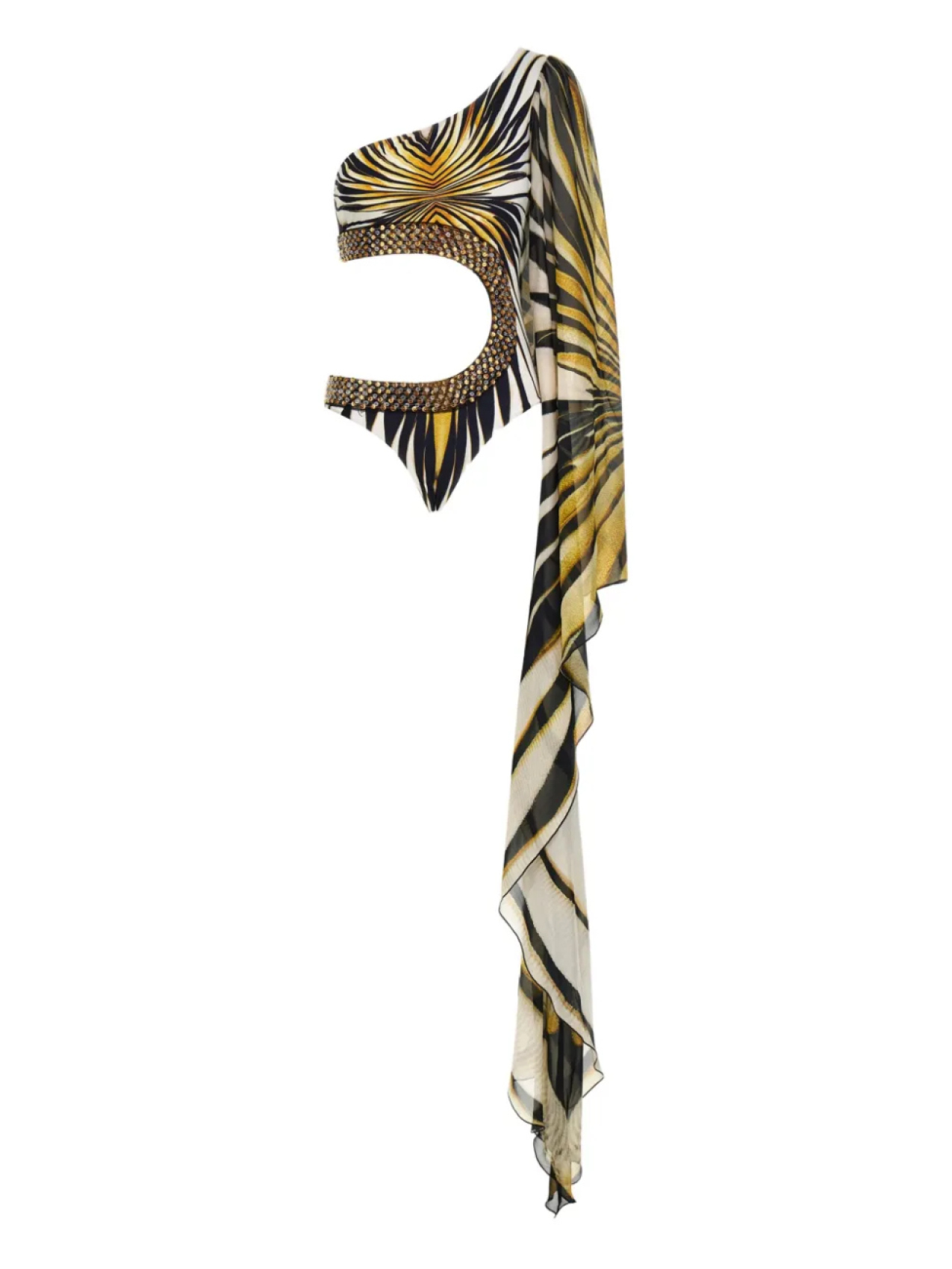 

Купальник с принтом Ray of Gold Roberto Cavalli, белый