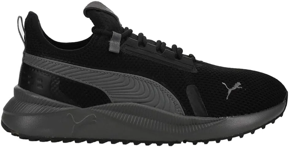 Мужские кроссовки PUMA Pacer Future Street Knit с широкими шнурками для повседневной носки - черные, черный