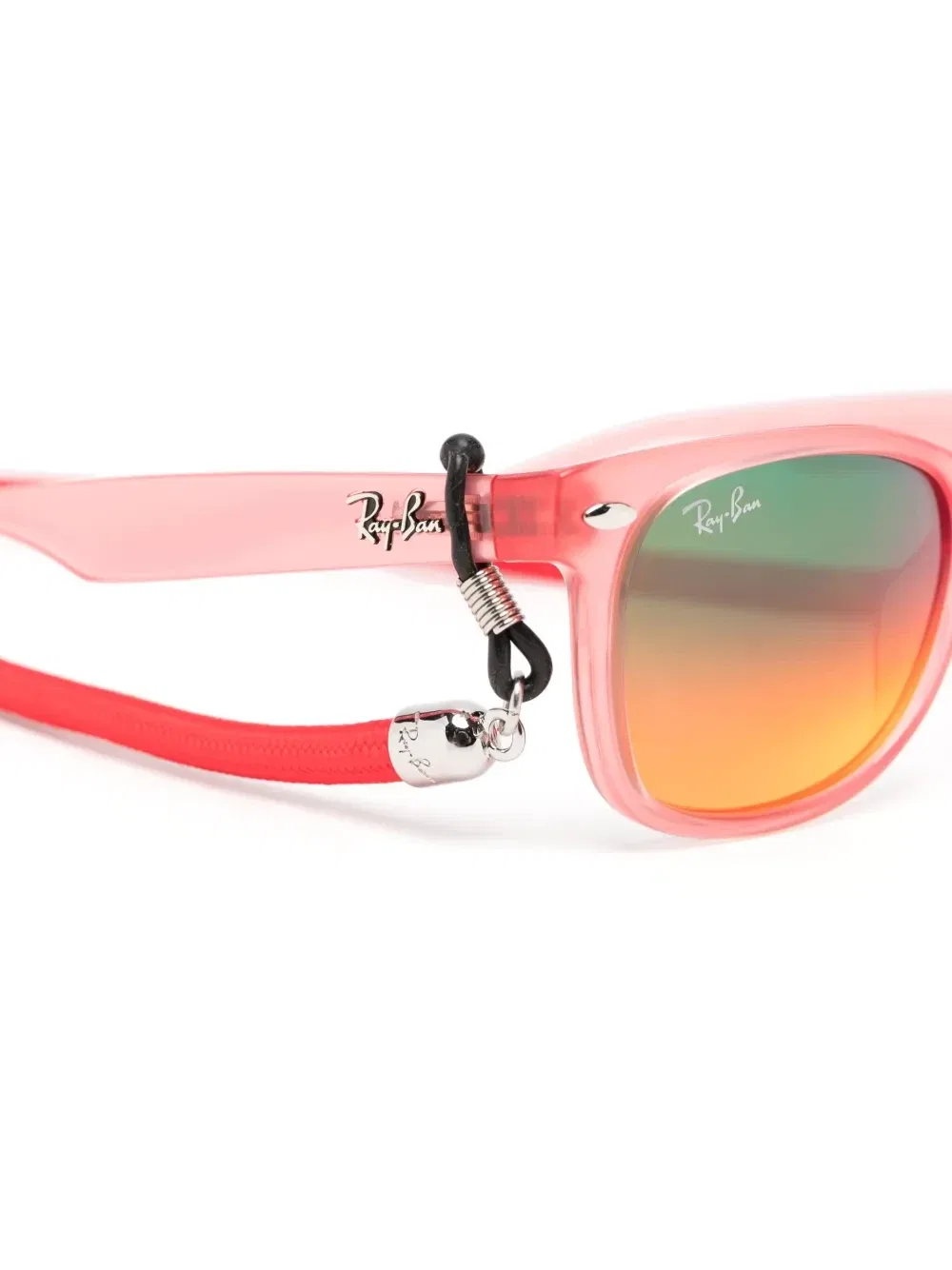 Солнцезащитные очки трапециевидной формы Ray-Ban Junior, бордовый — фото 2