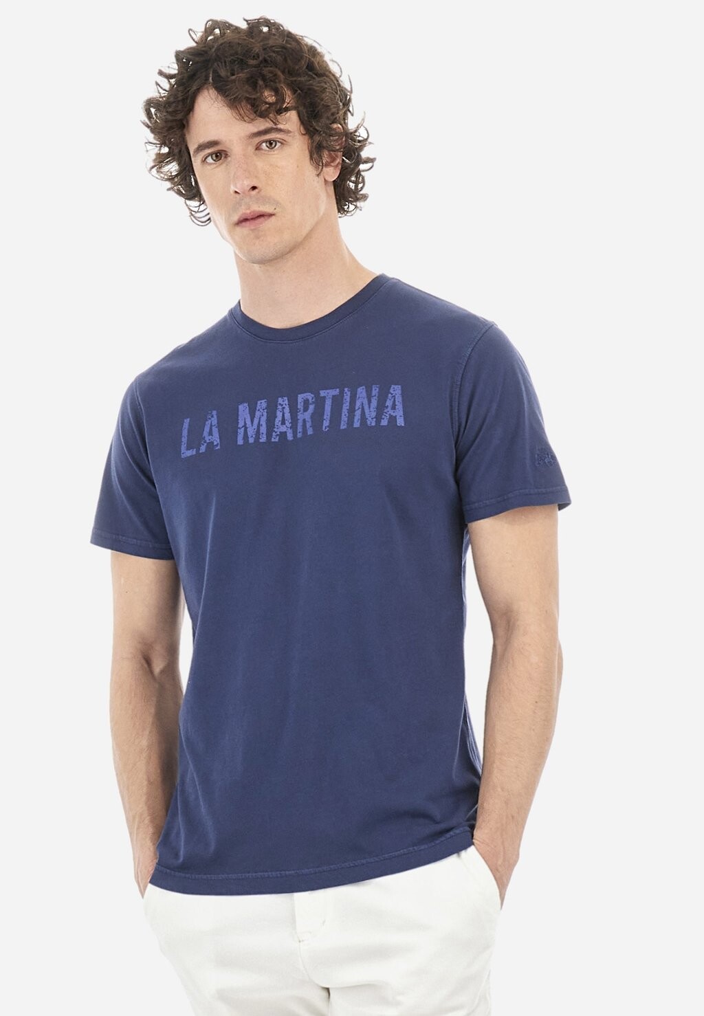 

Футболка с принтом SHORT SLEEVE La Martina, синий