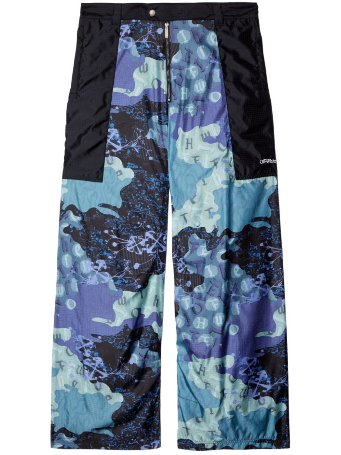 

Off-White брюки карго камуфляж самурай, синий