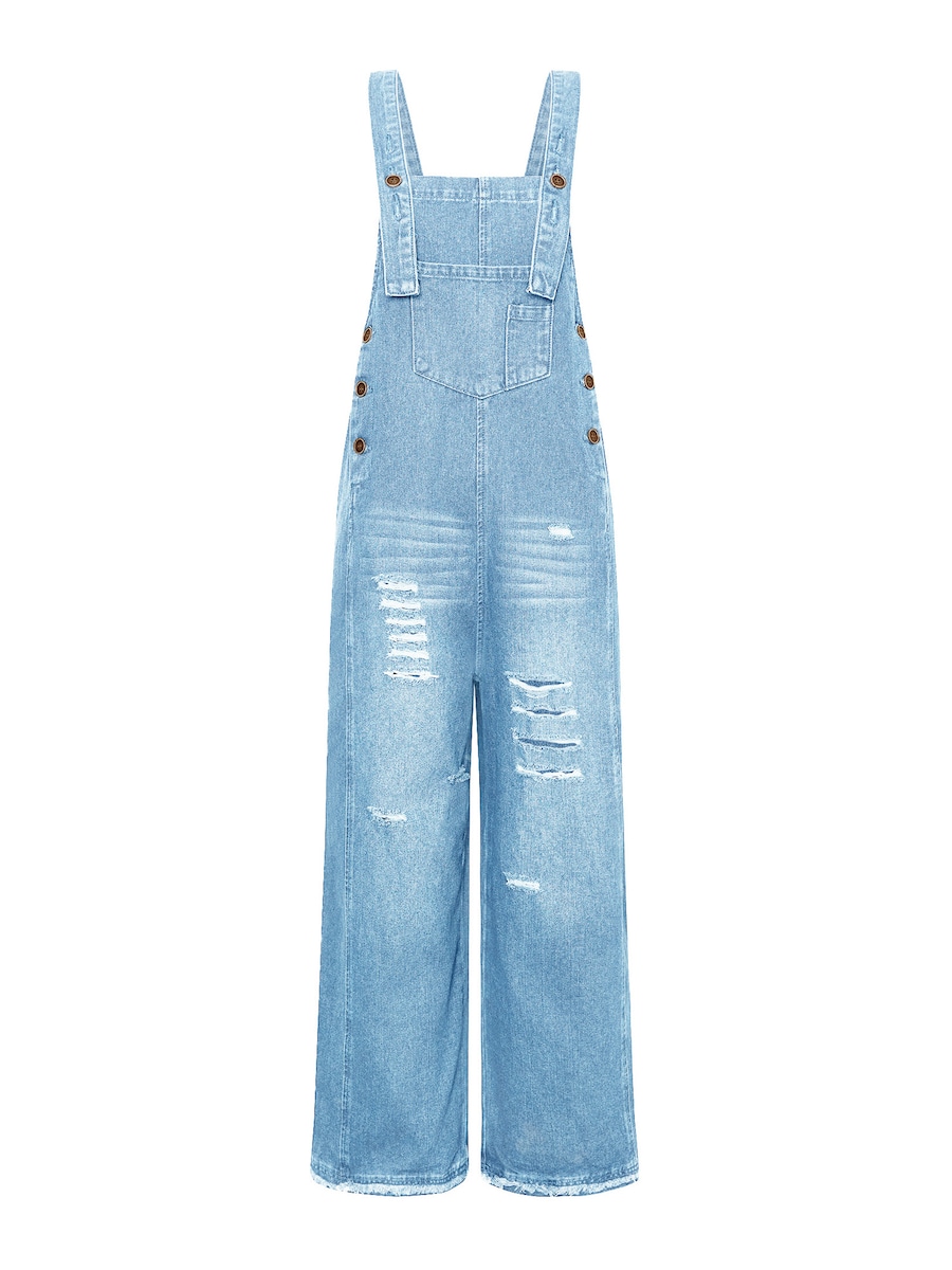 

Джинсовый комбинезон свободного кроя Imily Bela, светло-голубой