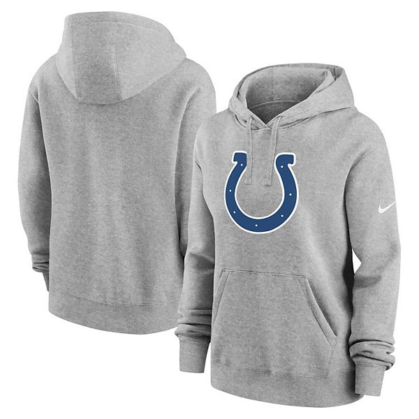 Толстовка с капюшоном женская heather gray indianapolis colts club fleece Nike