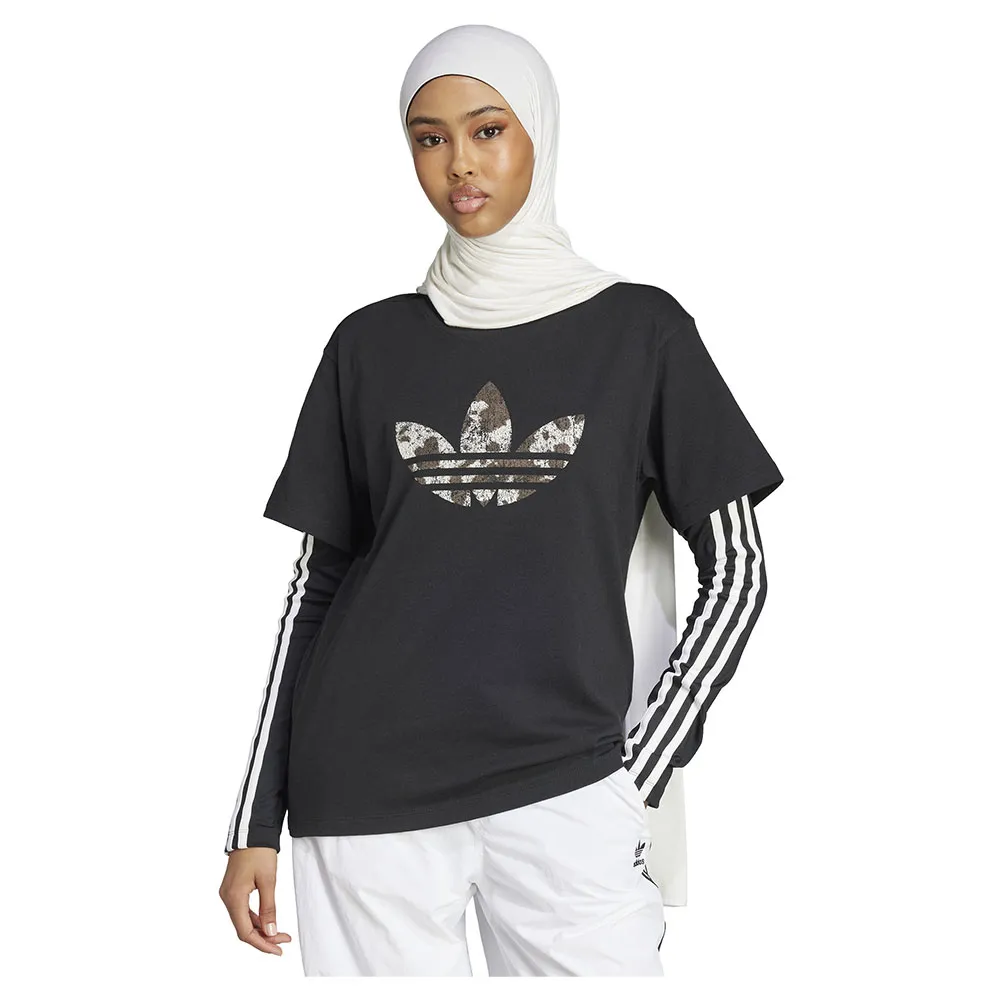 

Футболка с коротким рукавом adidas Originals Trefoil, черный